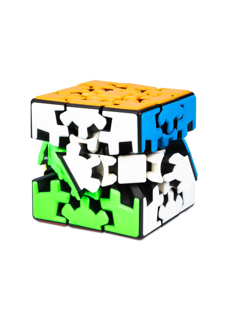 Cubelelo Cubelelo Drift Gear 3x3 Stickerless Cube Speed Cube | Twisty Magic Cube | Toy for Kids & Adults | Magic Speedy Stress Buster Brainstorming Puzzle 3x3x3 Gear Cube (Multicolor)  - Image 2