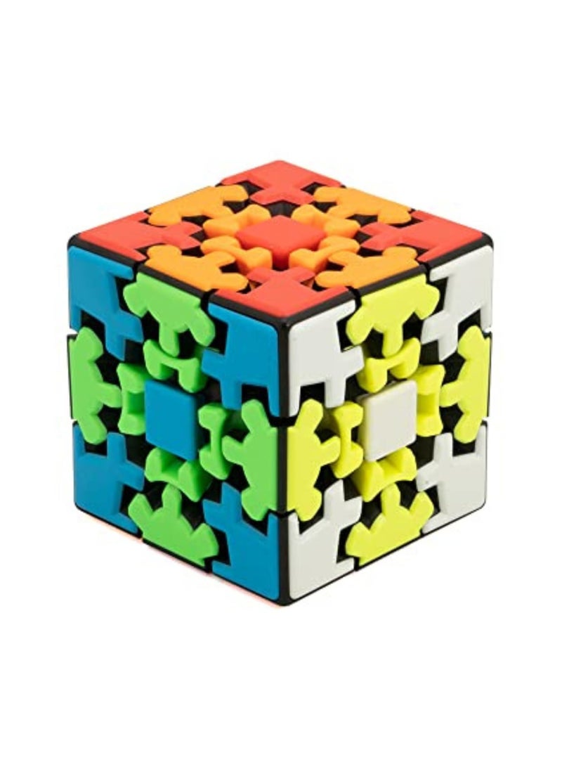 Cubelelo Cubelelo Drift Gear 3x3 Stickerless Cube Speed Cube | Twisty Magic Cube | Toy for Kids & Adults | Magic Speedy Stress Buster Brainstorming Puzzle 3x3x3 Gear Cube (Multicolor)  - Image 5