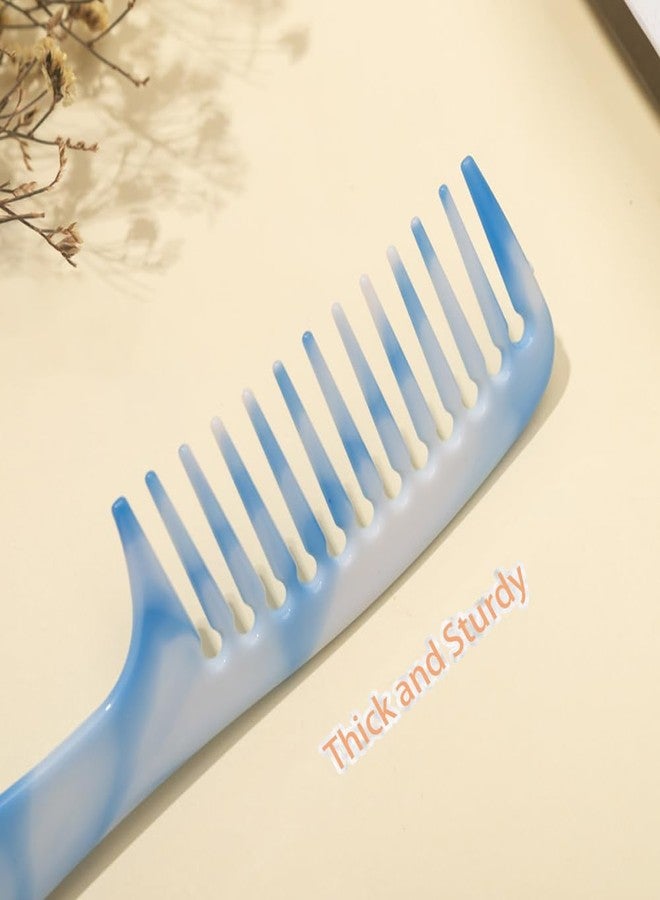 JILFR 2Pcs Wide Tooth Comb, Curly Hair Use, Long Handle, Large Comb Suitable for Home - Image 2