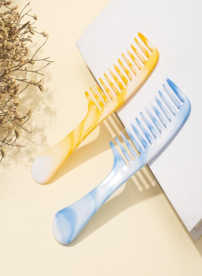 JILFR 2Pcs Wide Tooth Comb, Curly Hair Use, Long Handle, Large Comb Suitable for Home - Image 4