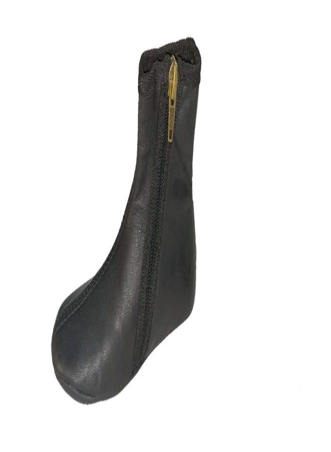 آذاد جوارب AZAD من الجلد الطبيعي للأطفال مبطنة بالفرو من الداخل، جميع المقاسات للرضع والأولاد والبنات (أسود، 12-18 شهرًا) - Image 4