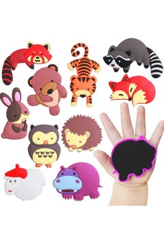 Mmmon 10Pcs Fridge Magnets,Refrigerator Magnets for Kids Full Back Magnetic Rubber Kids Magnets Educational Toy Baby Magnet Gift Animal Magnets 
