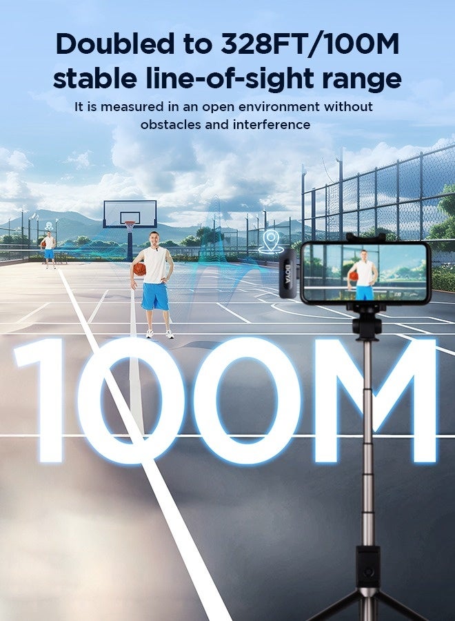 BOYA BY-V2 Wireless Lavalier Microphone for iPhone iPad,Dual Mini Omnidirectional Condenser Video Recording Mic for Interview Podcast Vlog YouTube Live Stream - Image 4