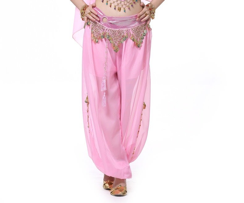 Loquat Dancer Hoop Lantern Pants Belly Dance Performance Dance Pants Belly Dance Pants - Image 1