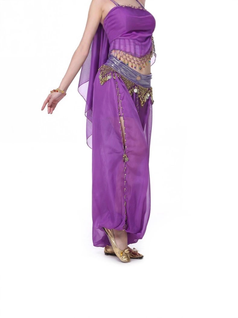 Loquat Dancer Hoop Lantern Pants Belly Dance Performance Dance Pants Belly Dance Pants - Image 2