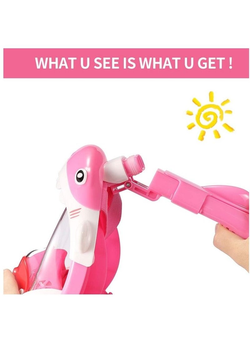 M MIAOYAN Shark Sharp Snorkeling Mask for Kid HD Seaview Anti Fog Anti Leak Diving Mask  - Image 2