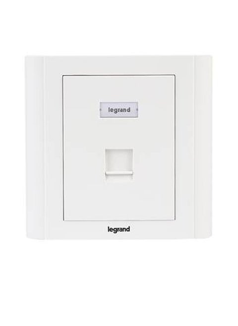 Straight faceplate 1 port for keystone RJ45 connector