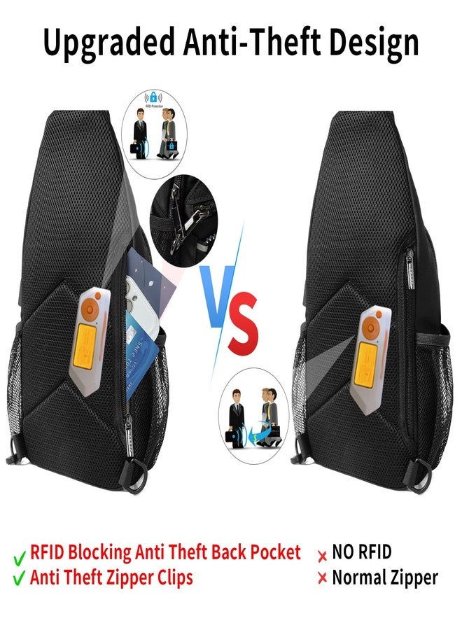 OSOCE Crossbody Bags for Men and Women, RFID Anti Theft Zipper Sling Bags for Special Occasions. - Image 3