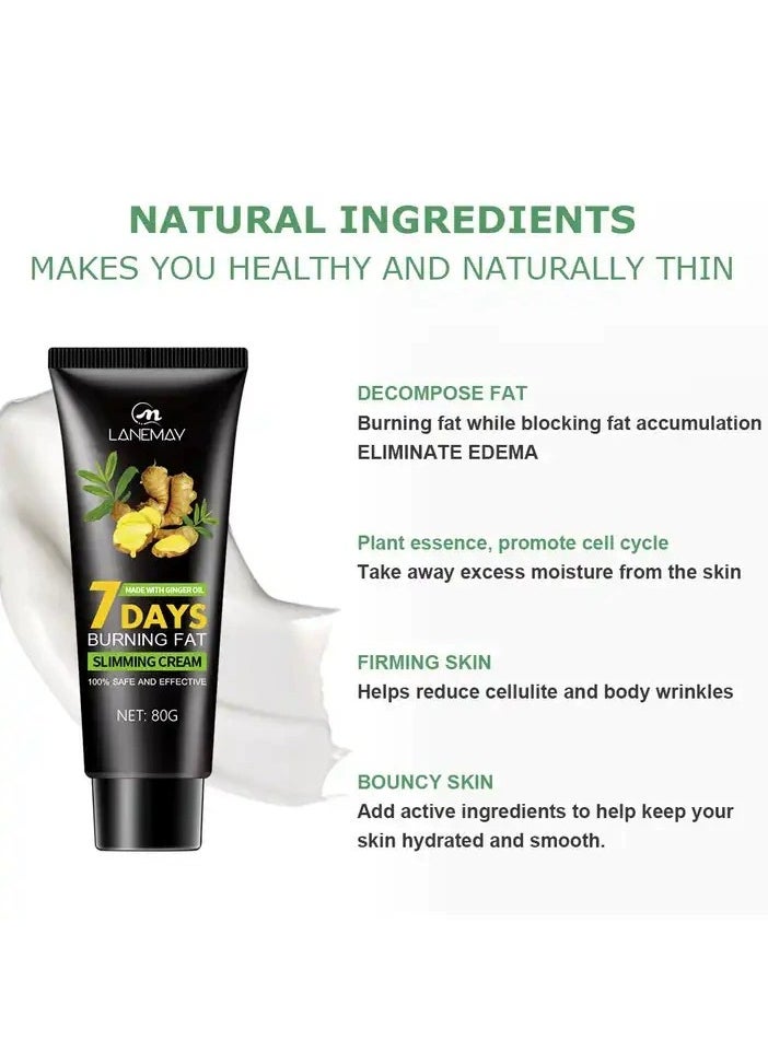 LANEMAY Slimming Heating Body Massage Cream Fat Burning Firming Anti Cellulite Body Shaping Cream for Women and Men  - Image 1