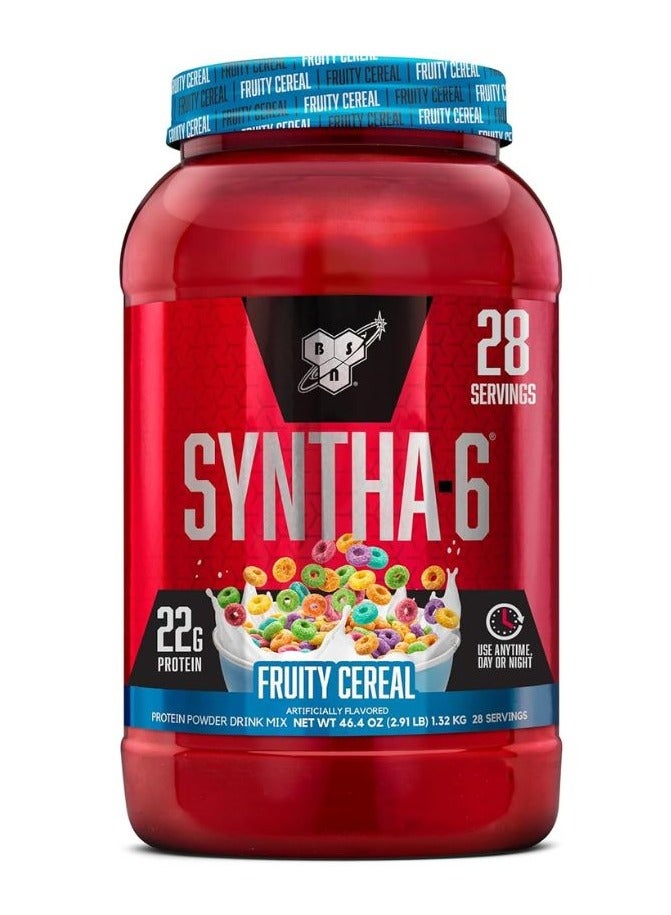 BSN Syntha-6 Whey Protein, Fruity Cereal, 2.91 Lb, 22G of Ultra-Premium Protein