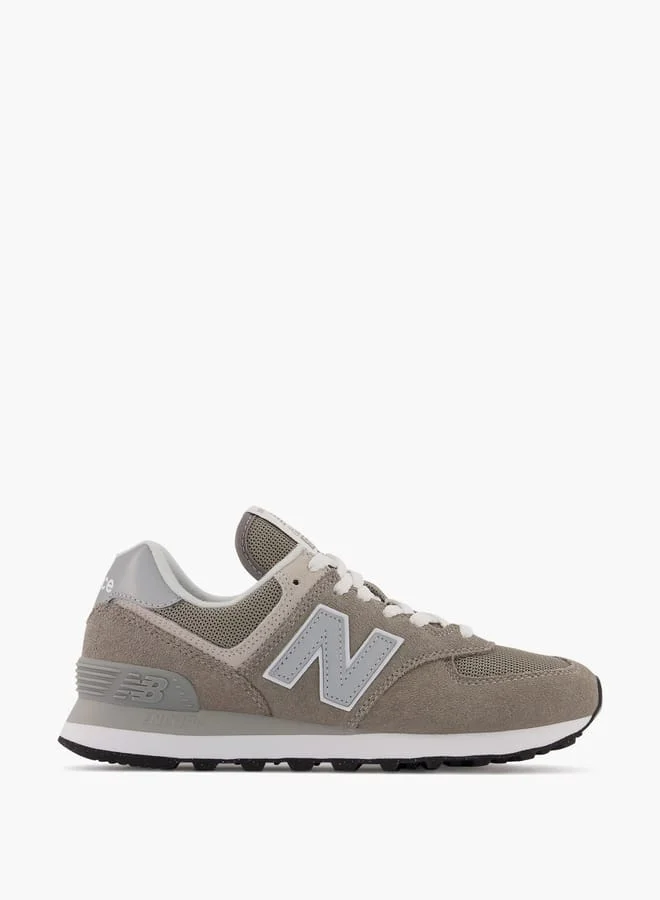 نيو بالانس Women's Panelled Sneakers with Lace-Up Closure - 574