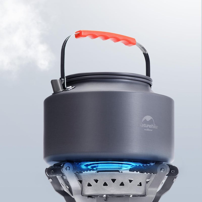 Naturehike 145L Camping Kettle Teapot Coffee Pot Portable Aluminum Outdoor Kettle with Mouthpiece - Image 3