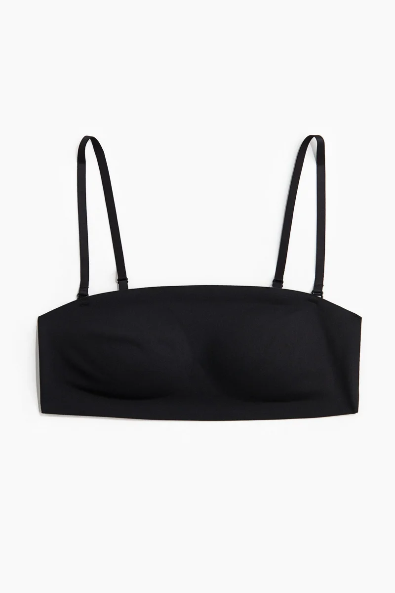 H&M Padded microfibre bandeau bra