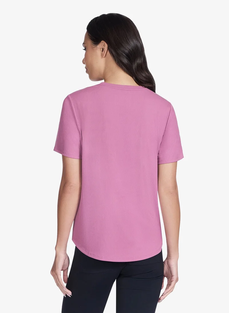 SKECHERS Gowalk Luxe Ribbed T-Shirt