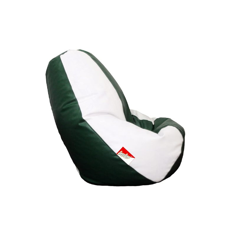 LAZYBAG كرسي بيم باج LAZYBAG للأطفال غطاء بيم باج XXXXL للعب ألعاب الفيديو أو الاسترخاء للفصول الدراسية ورياض الأطفال والمكتبات أو العمل من المنزل باللونين الأبيض والأخضر بحجم 4XL - Image 5