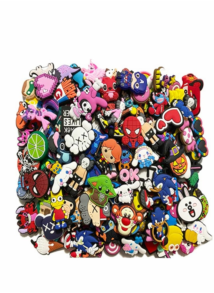 Excefore Shoe Decoration Charms 60 Pcs Random Different Crocs Charm  - Image 1