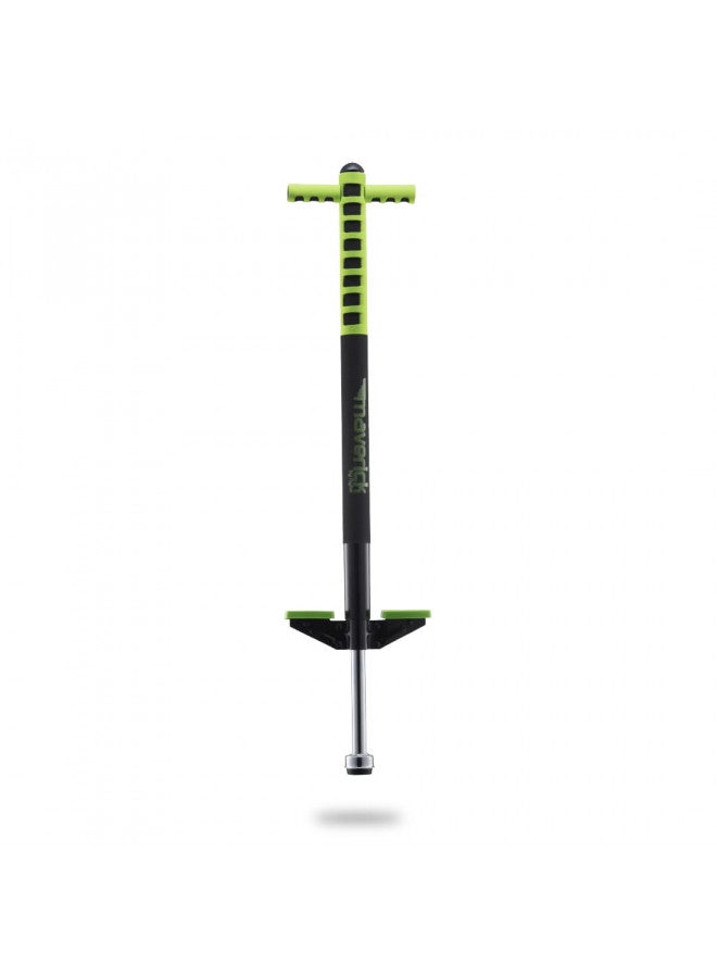 Flybar Flybar Maverick Pogo Stick for Kids Ages 5+, 40 to 80 Pounds, Perfect for Beginners, Easy Grip Handles, Anti-Slip Pegs, Outdoor Toys for Boys, Jumper Toys for Girls, Outside Toys for Kids (Green) - Image 1