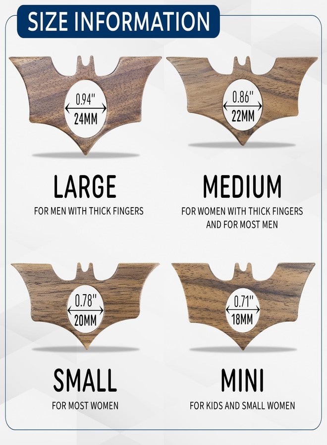 WACANTIC Bat Thumb Book Page Holder, Smooth Finish Walnut Wood Book Holder for Reading, Ideal Book Reader Gifts & Reading Accessories,Book Worm Gifts for Women, Thumb Book Page Holder - Book Lover Gifts - Image 4