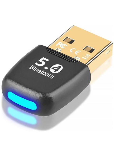 USB Bluetooth Adapter,Universal USB Receiver,Dongle for Keyboard and Mouse,Plug and Play,EDR & BLE,Supports Windows 11/10/8.1/7 for Desktop,Headset,Speakers