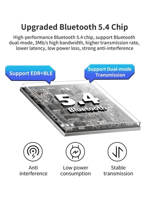 Bluetooth Adapter 5.4 für PC, USB Bluetooth Dongle, EDR Bluetooth