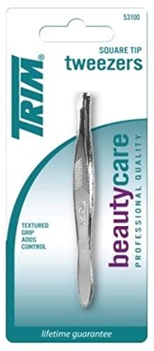 Trim Tweezr Square Size Ea Trim Square Tip Tweezers 1 Count Pack of 6