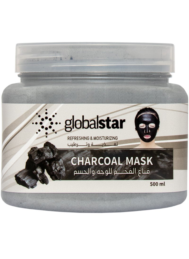 globalstar Charcoal Moisturizing Facial Mask 500ml  - Image 1