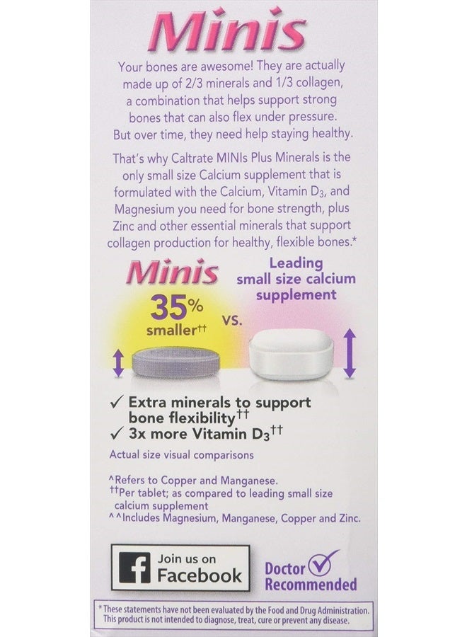 Caltrate Minis + Minerals Size 150ct Caltrate Minis + Minerals ,150 Count (Pack of 2) - Image 3