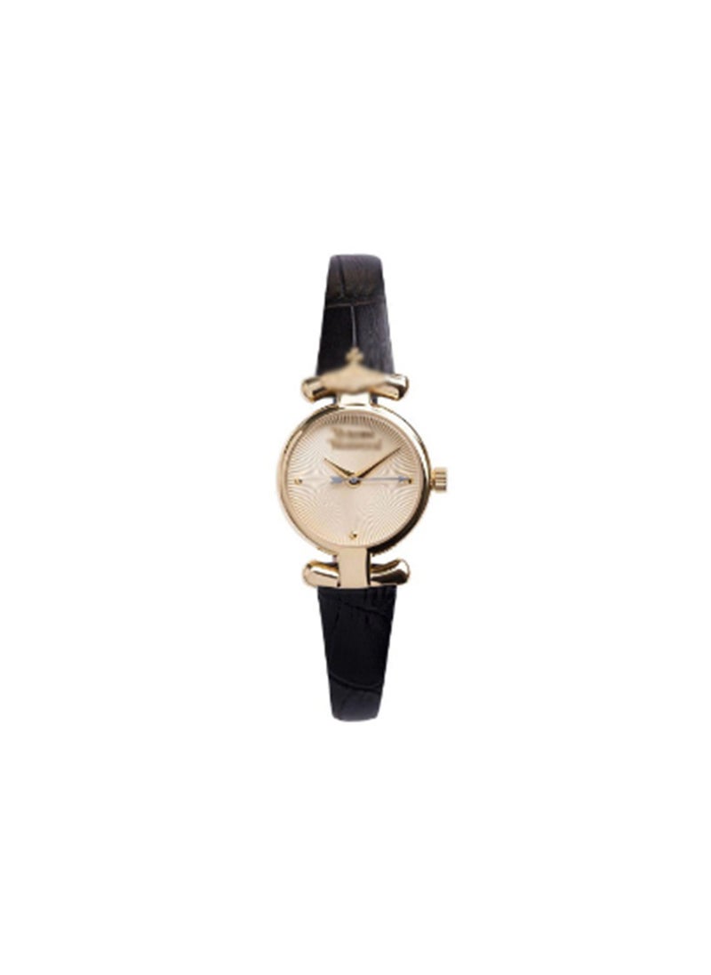 Generic - Western Queen Mothers Watch Vivian Simple White Moonlight Red Riding Book Same Style Octagonal Exquisite Diamond-encrusted Middle Ancient Womens Watch VV090 Black - Image 1