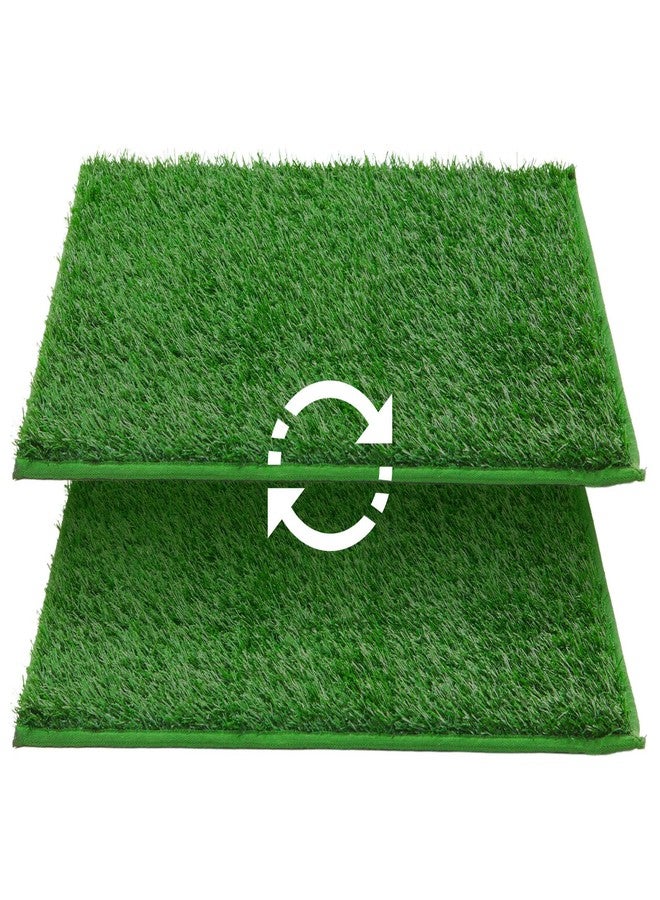 LOOBANI Dog Grass Pee Pads, Artificial Dog Grass Pads for Potty Tray, Fake Grass for Dogs to Pee On, Outdoor Indoor Pee Grass for Dog Potty(18.1*23.1 inch) - Image 1