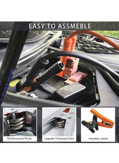 Kuala Heavy Duty Booster Cable Clamps Battery Jump Starter Clips Strong Spring Metal Insulated PVC Handle Car Truck SUV Motorcycle Boat Agricultural Vehicle Auto Emergency Power Connector  - Image 5