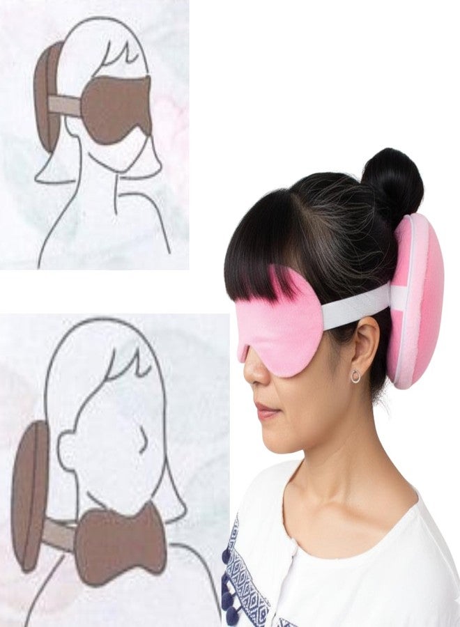ARIDAM New 2 in 1 Cute Cartoon Travel Neck Pillow and Eye Mask, Soft Memory Foam Neck & Lumbar Support Pillow with Stylish Sleep Eye Mask for Flights, Car, Train, Office & Home Relaxation - Image 4