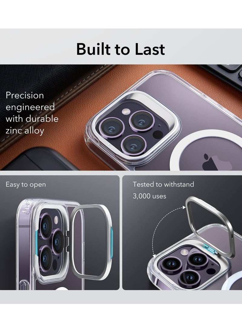 SYOSI - Magnetic Phone Case for iPhone 14 Pro Max, Built-in Camera Ring Stand, Shing for Women Girls Phone Case - Image 1