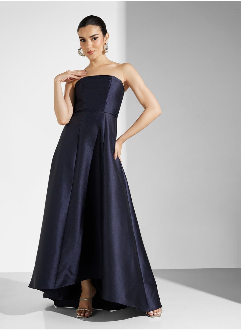 Closet London Gold Strapless Dress  - Image 4