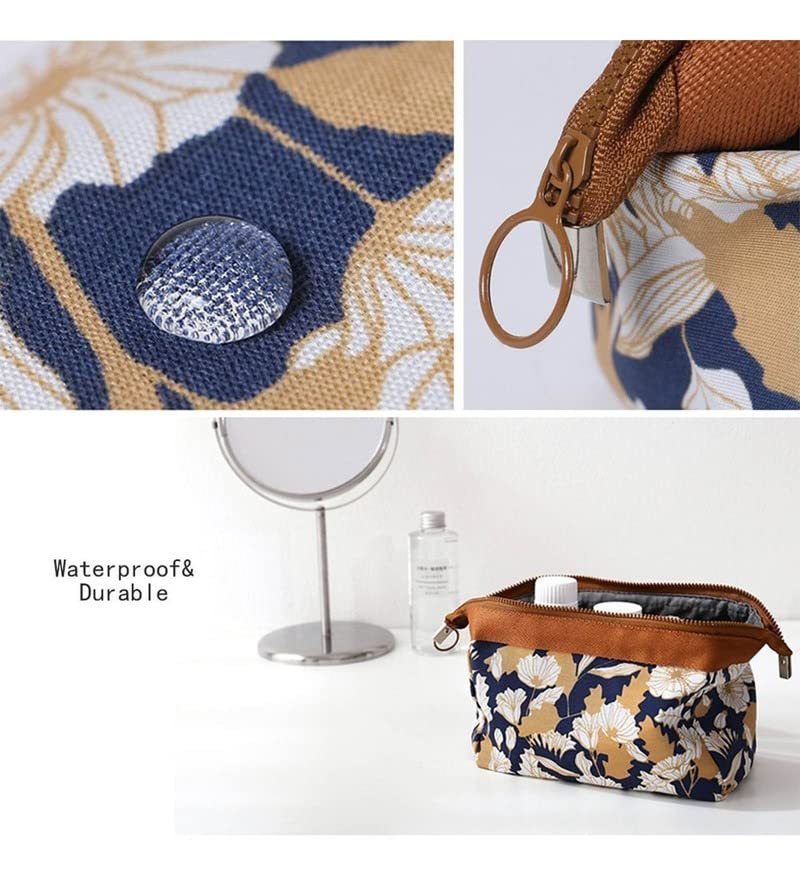 TAGUDA Nylon Cosmetic Toiletry Makeup Vanity Shaving Household Grooming Travel Storage Organizer Bags Pouch Kit Pack For Men Women Girls Travel (Combo 2) - Image 3