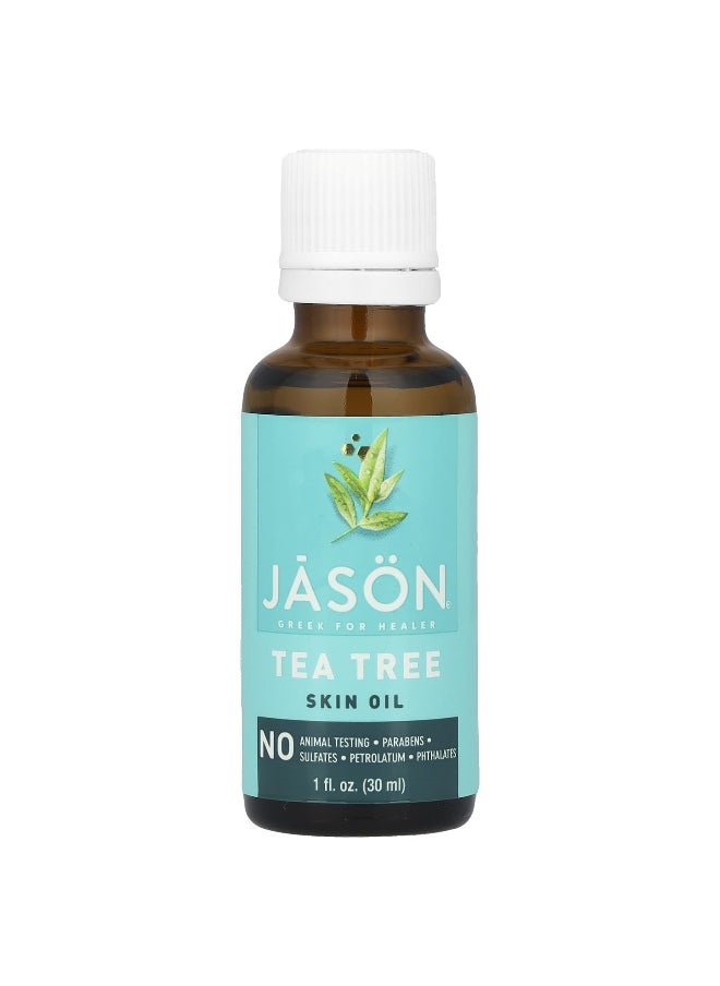 Jason Natural Jason Natural, Tea Tree Skin Oil, 1 fl oz (30 ml)  - Image 1
