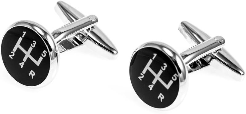 MRCUFF Car Auto 5 Speed Gear Shift Cufflinks - Image 4