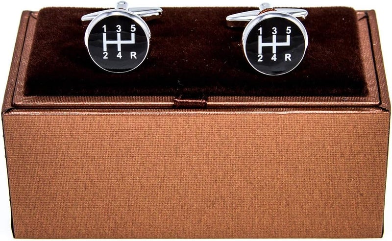 MRCUFF Car Auto 5 Speed Gear Shift Cufflinks - Image 2
