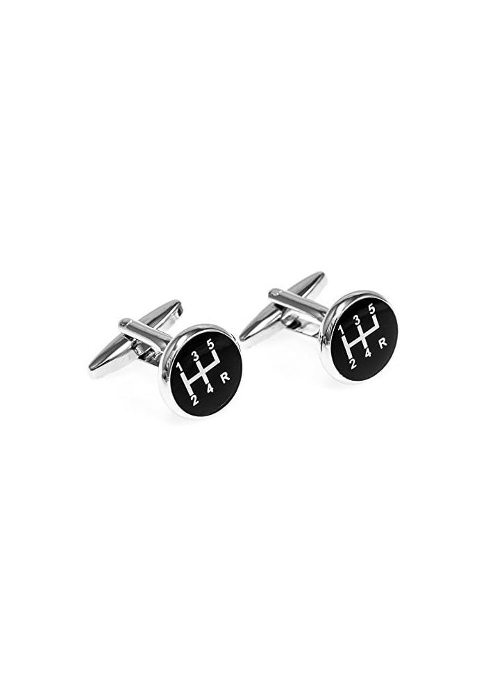 MRCUFF Car Auto 5 Speed Gear Shift Cufflinks - Image 3