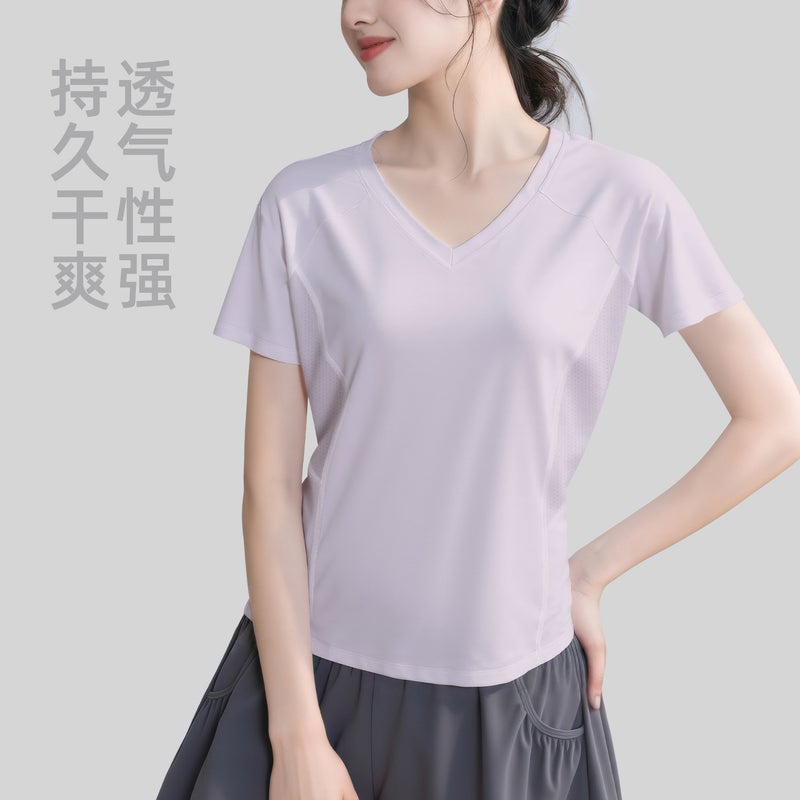 Women's Mesh Back Yoga T-Shirt - Image 2