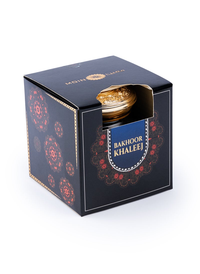 Moin Khaleeje Bakhoor 100g - Arabic Incense with Oud Powder, Sandalwood, Floral, Clove & Musk Powder Notes - Long Lasting Home Fragrance for Daily Use & Special Occasions  - Image 2