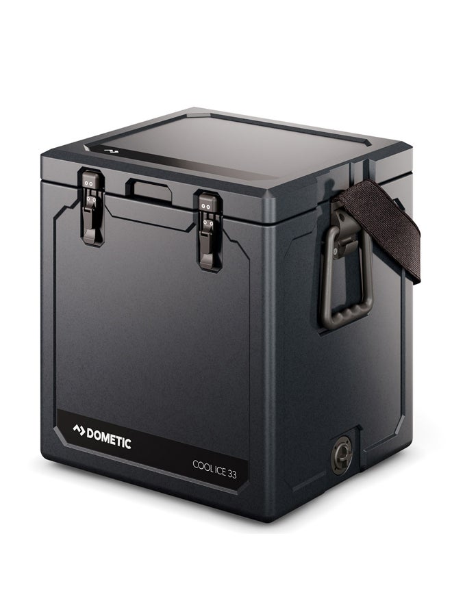 Ice box for trips, Black, capacity 33 L
