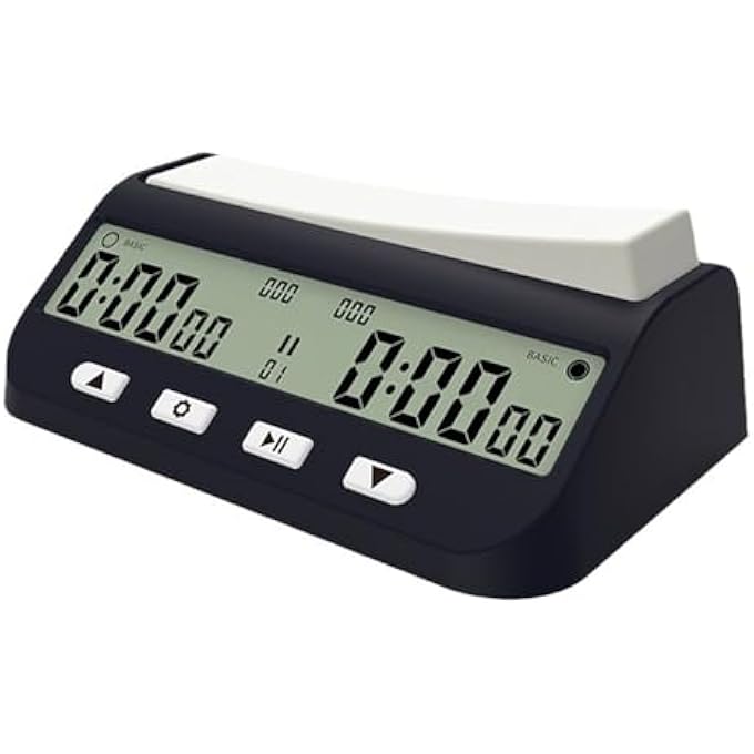 Eacam Digital Chess Clock Timer,Chess Timer for Board Games,Professional Chess Timer with Count Down Up Function - Image 2