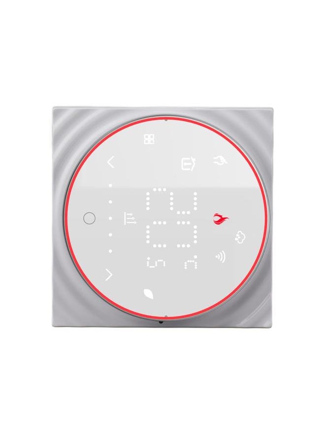 Thoraya WiFi Thermostat Smart Thermostat LED Screen Recessed Plate APP Voice Control 7 Day Programmable AC95‑240V for Electrical Heating System White  - Image 2