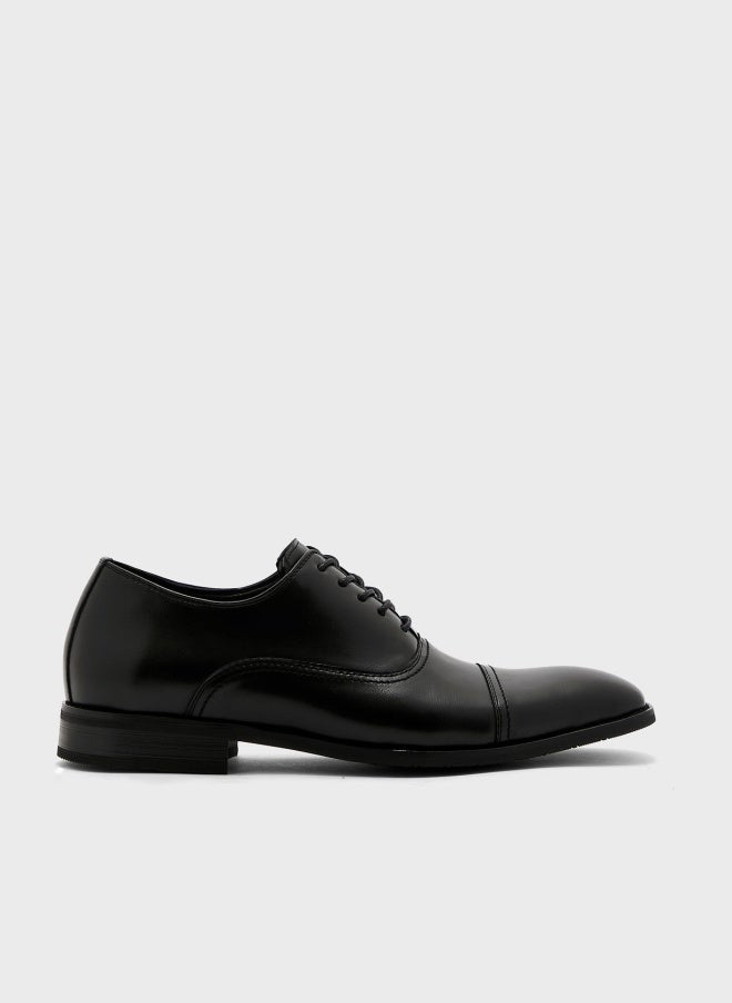 Robert Wood Cap Toe Oxford Formal Lace-Up Shoes - Image 1