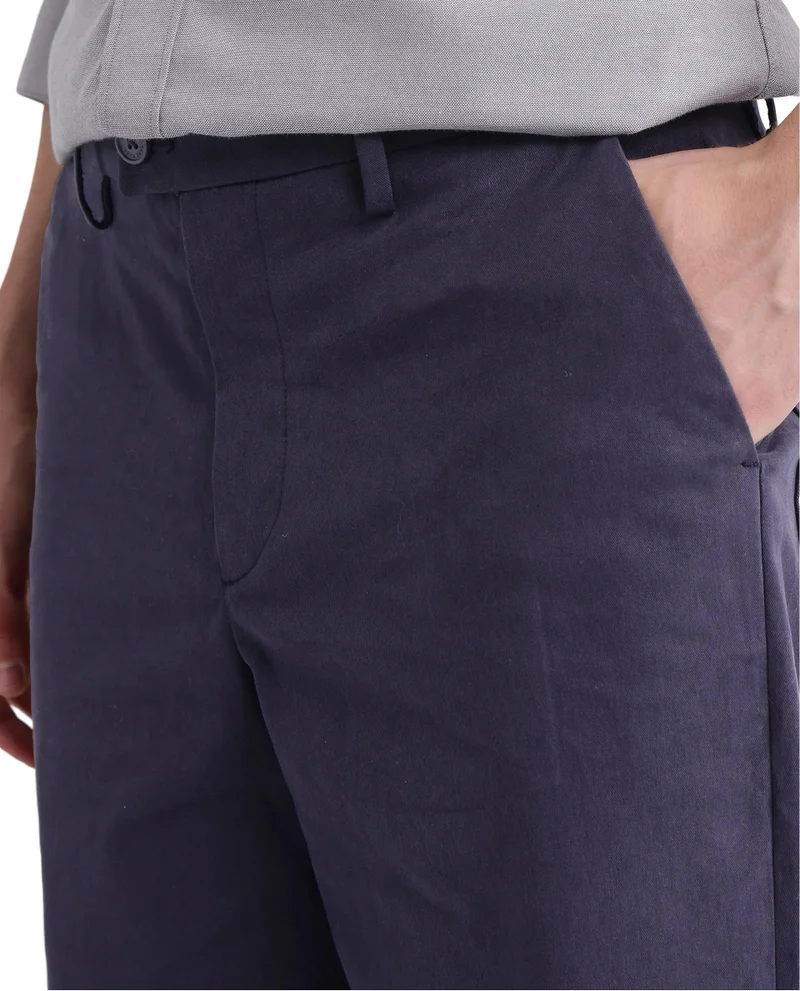 Rare Rabbit Men's Relaxed Fit Solid Trouser