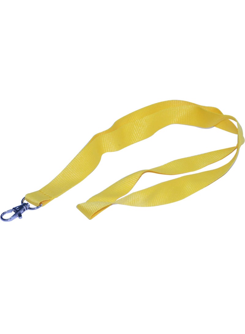FIS 10-Piece FIS Flat Lanyard Yellow with Metal Hook 2X90cm - FSNA03-2CM/10 - Image 3