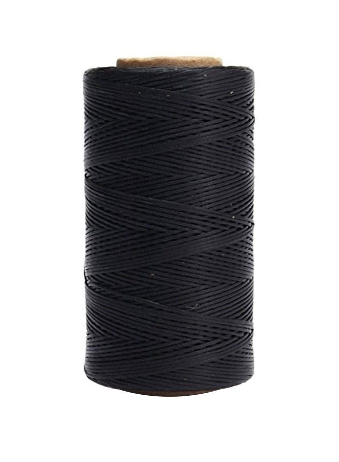 Loquat Leather Sewing Waxed Thread Black 260meter - Image 1