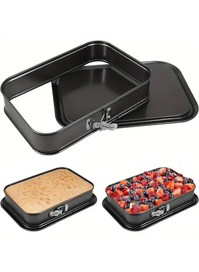Large 14x9.5 Inch Carbon Steel Nonstick Cake Pan Oven Safe Rectangular Baking Tray - Image 1