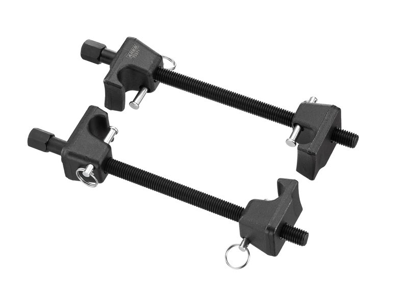 ARES 70371 - Macpherson Strut Spring Compressor - Repair Bent Struts, Strut Tubes, and Damaged Struts - Drop Forged Jaws with Safety Pins for Safe and Easy Compression - Image 1