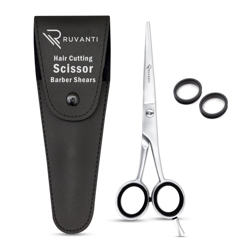 Ruvanti Ruvant Hair Cutting Scissors - Professional Barber Shears for Salon & Home Use, Sharp Stainless Steel Hair Scissors with Ergonomic Grip, 6.5 Inch Right Handed - Image 1